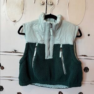 Free People Two-Tone Green Vest